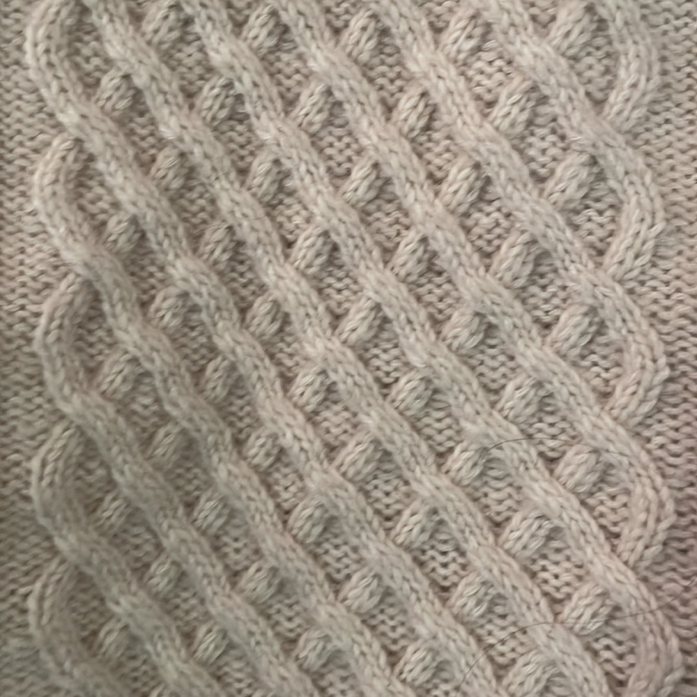rag & bone wool blend cable knit beige vest, size M - Picture 7 of 7